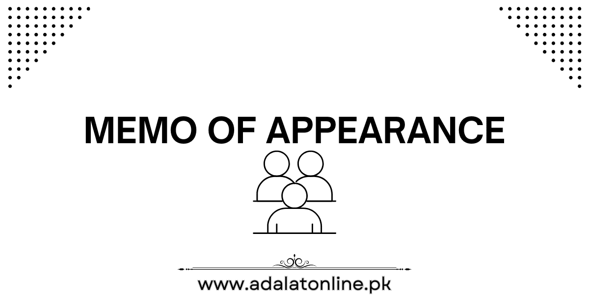 MEMO OF APPEARANCE