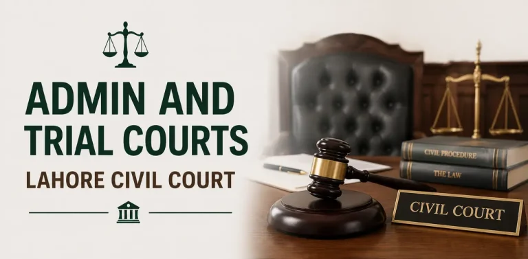 Admin And Trial Courts Lahore Civil Court