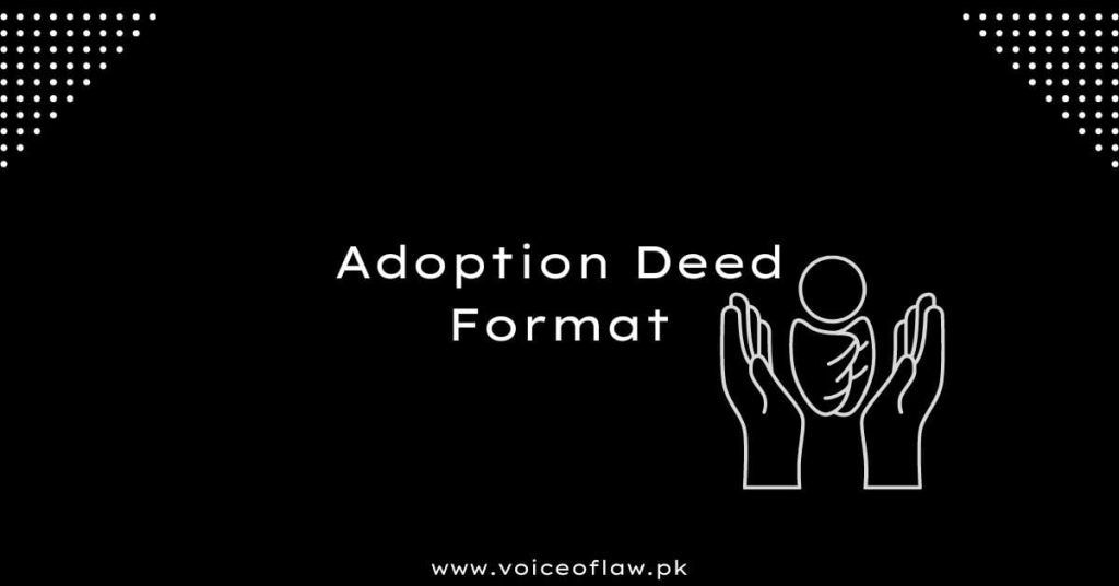 Adoption deed format