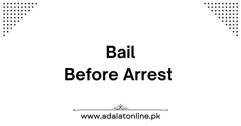 Bail Before Arrest Draft