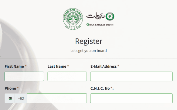 Q Sahulat Punjab Bar Council