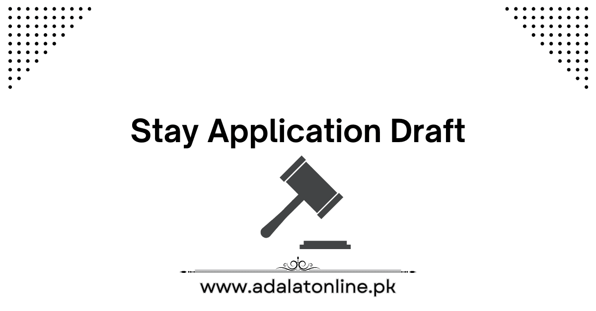 Stay Application in suit