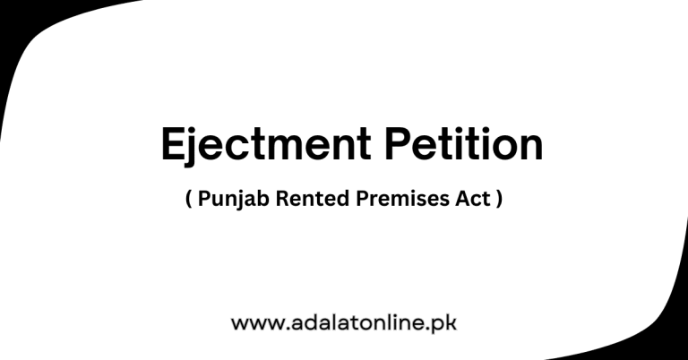 Ejectment Petition Draft
