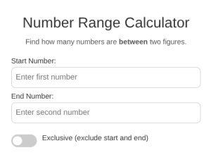 Number Range Calculator