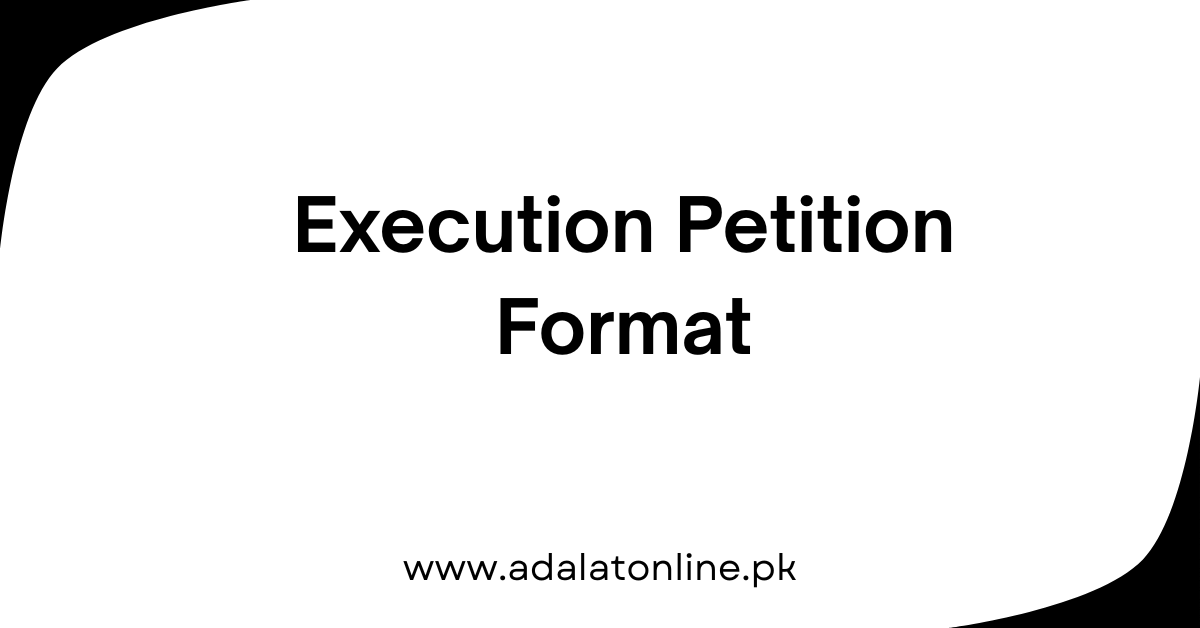 Execution Petition