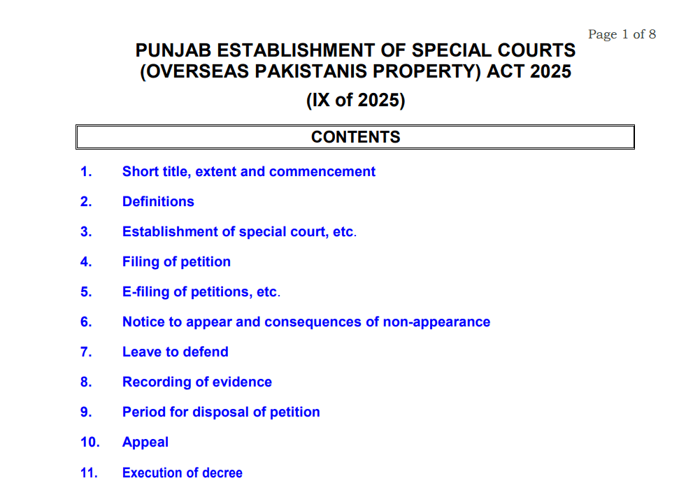 OVERSEAS PAKISTANIS PROPERTY ACT 2025