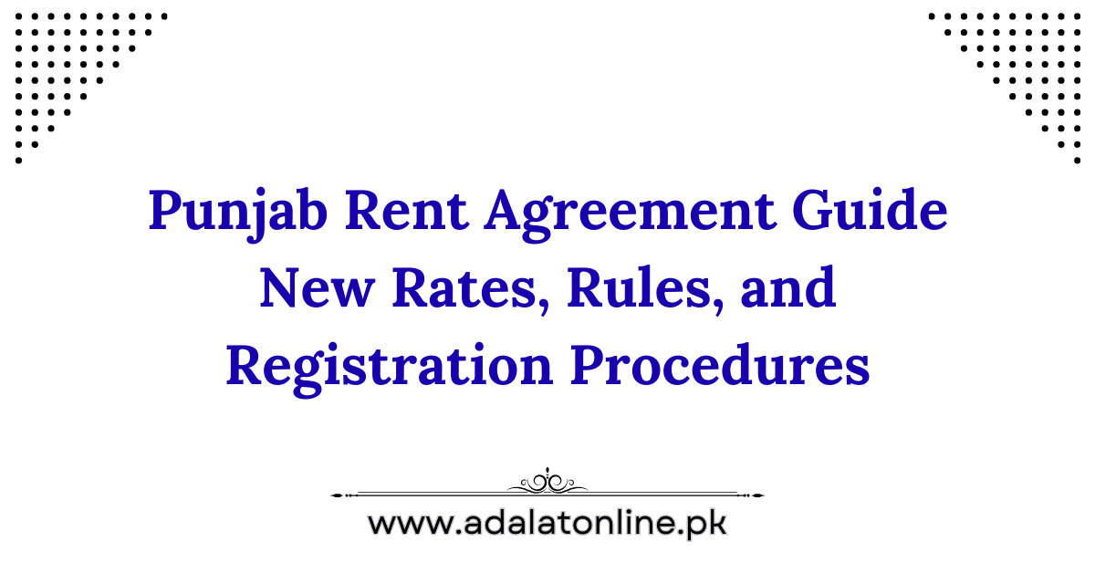 Punjab Rent Agreement