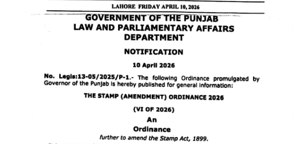 The Stamp (amendment) Ordinance 2026
